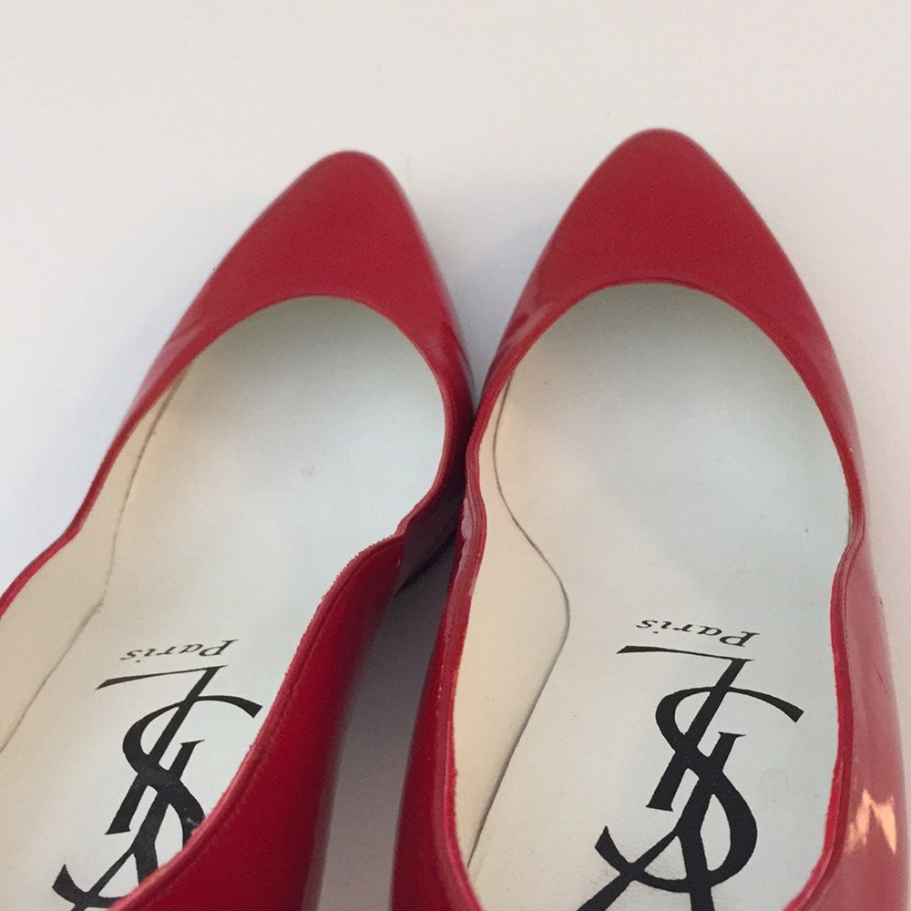 YSL 👠 red patent leather heels size 5.5 - Picture 6 of 12